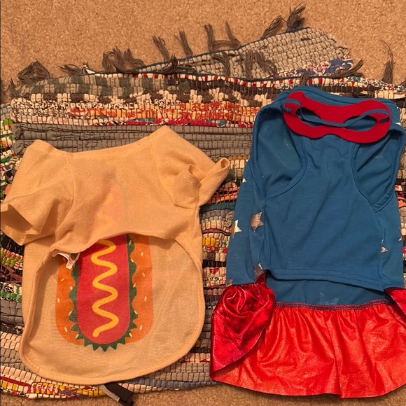Hot Dog and Superhero Pet Costume Set - Picture 3 of 9
